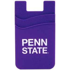 purple phone wallet dual pocket with printed Penn State